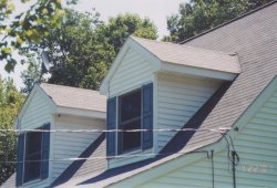 No ridge outlet vents on dormer roofs!