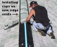 THOR Roofing Layout Tape marks caps installation